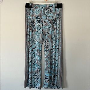 🦋Paisley Print Wide Leg Pamts